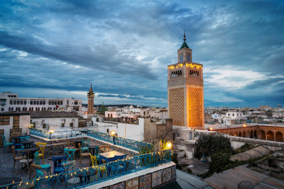Buildings in city
