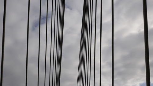 Low angle view of bridge against sky
