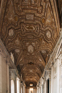 Low angle view of ceiling of building