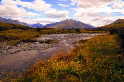 Scenic view of landscape against sky