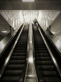 View of escalator