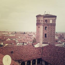 View of tower in city