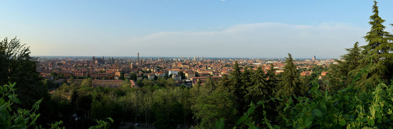 Panoramic view of townscape against sky