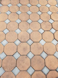 Full frame shot of tiled floor