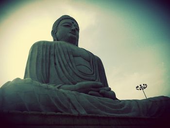 Low angle view of statue