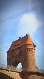 Low angle view of historic building against sky