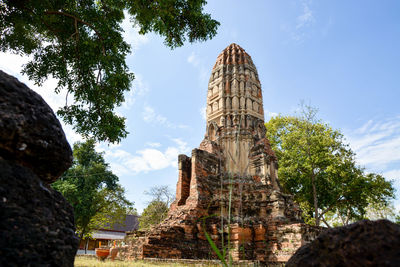 Low angle view of a temple