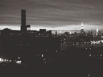 View of cityscape against clear sky