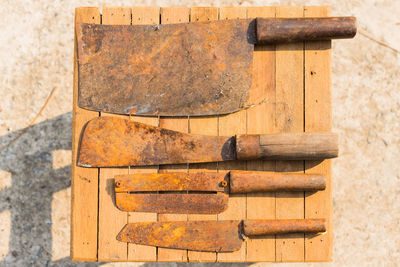Close-up of rusty metal