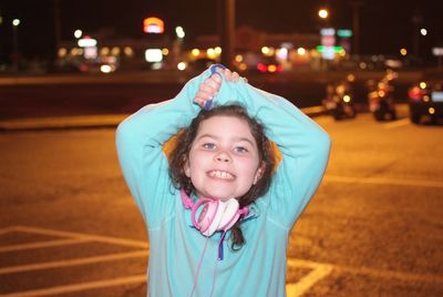 Portrait of girl smiling