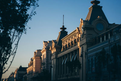 Low angle view of building against sky