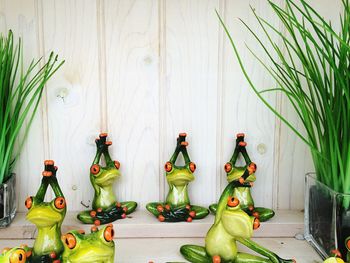 Close-up of vase on table