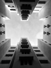 Low angle view of buildings against sky