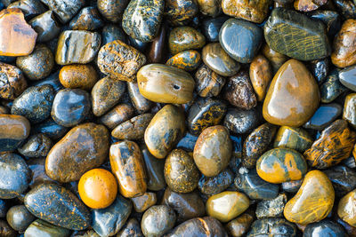 Full frame shot of pebbles