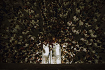 Devotees during holy week