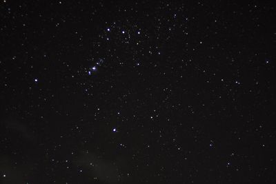 Star field against sky at night