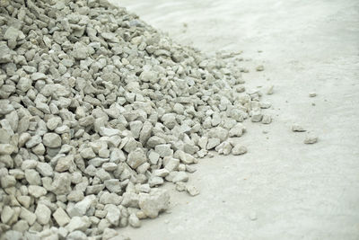 Close-up of bread on sand