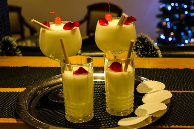 Close-up of drink on table