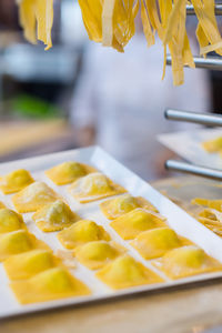 Close-up of fruits in plate