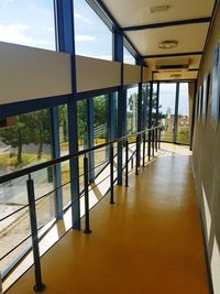 Empty corridor of building