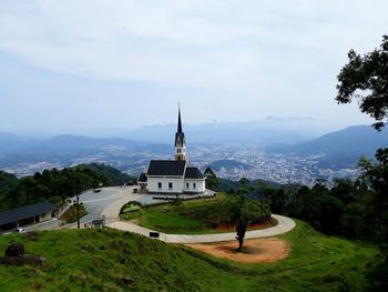 Scenic view of landscape against sky