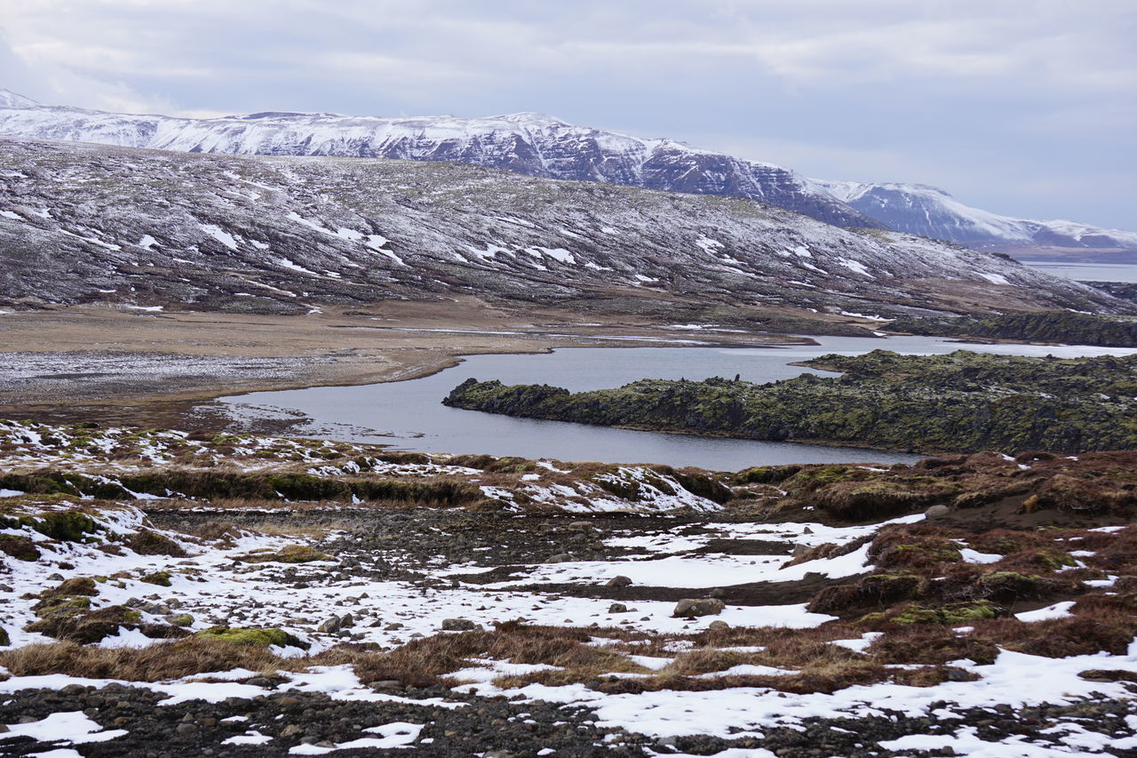 SCENIC VIEW OF SNOWCAPPED MOUNTAIN AGAINST SKY