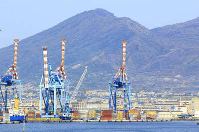 Cranes at commercial dock