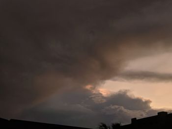 Low angle view of storm clouds in sky