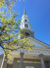 Low angle view of tree against sky