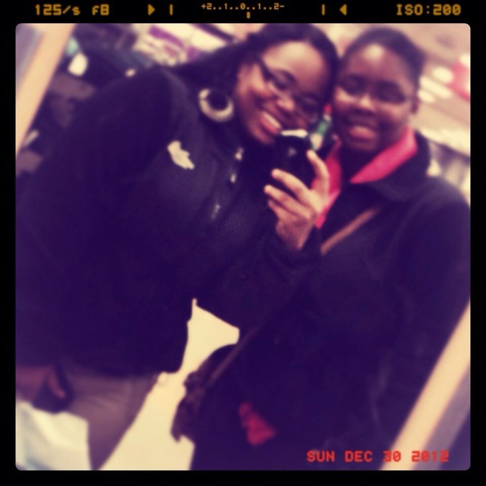 At the mall with my twinn