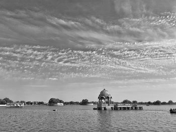 Panoramic view of sea against sky