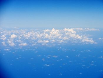 Aerial view of clouds in sky