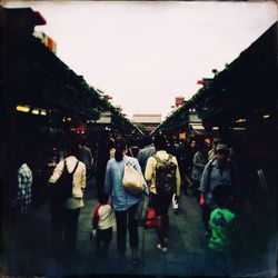 People in city