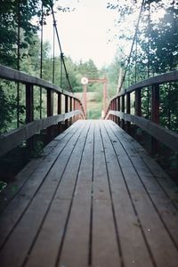 Footbridge over railroad track