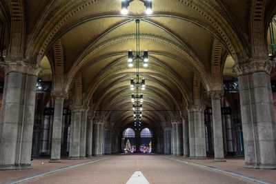 Empty corridor of building