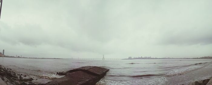 Panoramic view of sea against sky