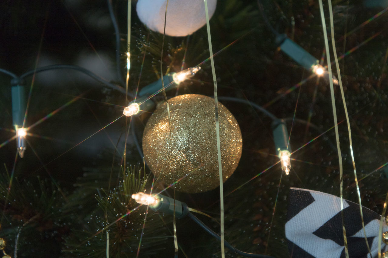 CLOSE-UP OF ILLUMINATED LIGHTS