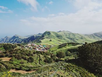 Scenic view of landscape against sky