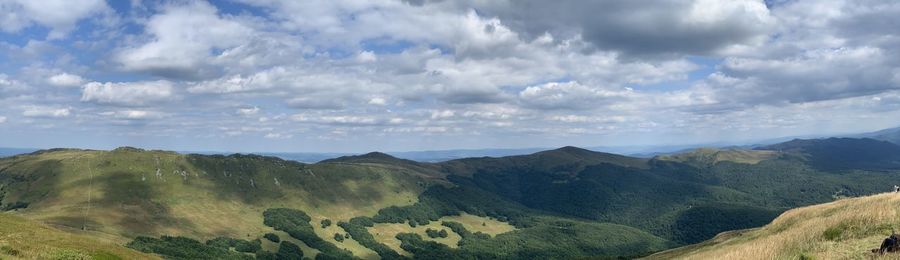 Panoramic view of landscape against sky