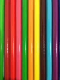 Full frame shot of multi colored pencils