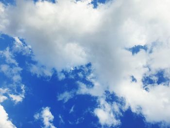 Low angle view of clouds in sky