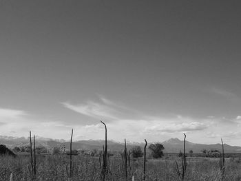 Countryside landscape against the sky