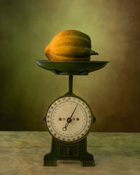 Close-up of orange fruit on table