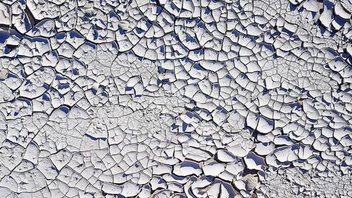 Full frame shot of cracked wall