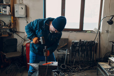 Man working in workshop