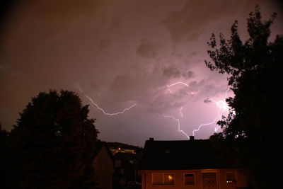 Low angle view of building against clear sky