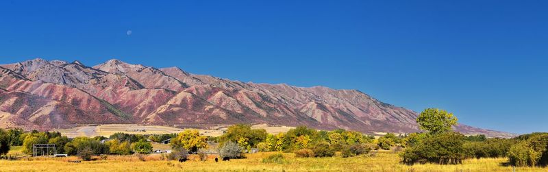 Logan valley landscape views including wellsville mountains, nibley, hyrum, wasatch range utah usa