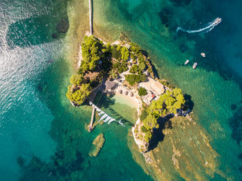 Aerial view of beach