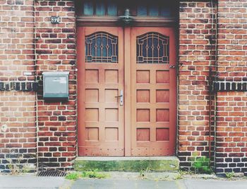 Window of brick wall