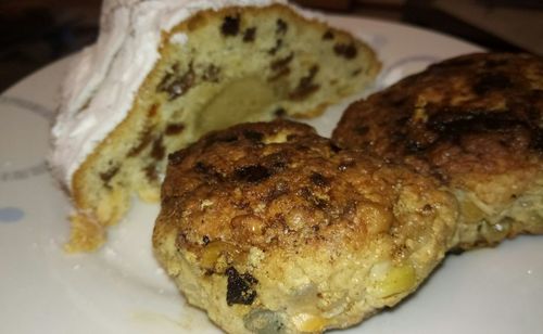 Close-up of bread on plate